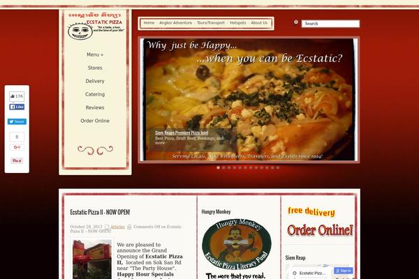Cookingbook theme site design template sample