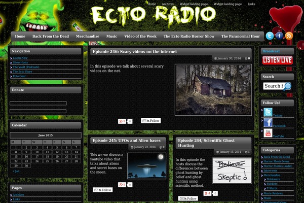 ectoradio.com site used Albizia