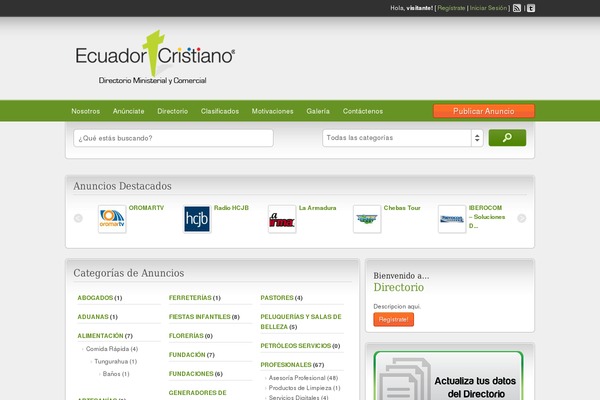 ecuadorcristiano.com site used ClassiPress
