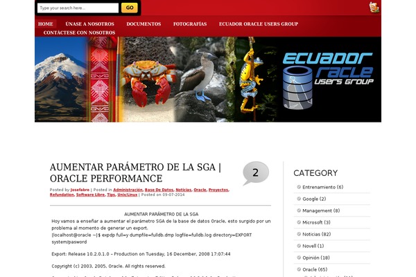 ecuoug.org site used RedTime