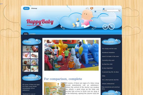 Happybaby theme site design template sample