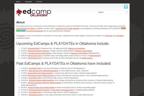 edcampok.org site used Rollout
