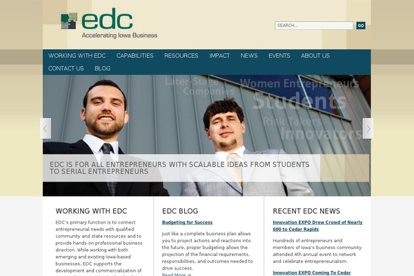 Edc theme site design template sample