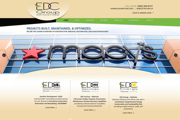 Edc theme site design template sample