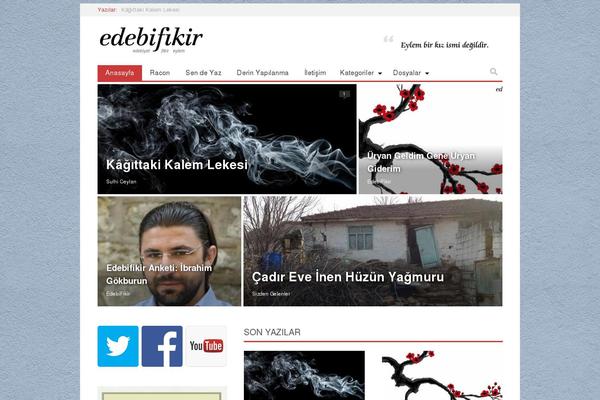 edebifikir.com site used Blogxer