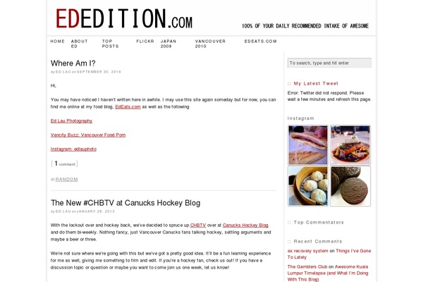 WordPress website example screenshot