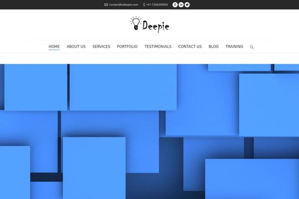 The7 theme site design template sample