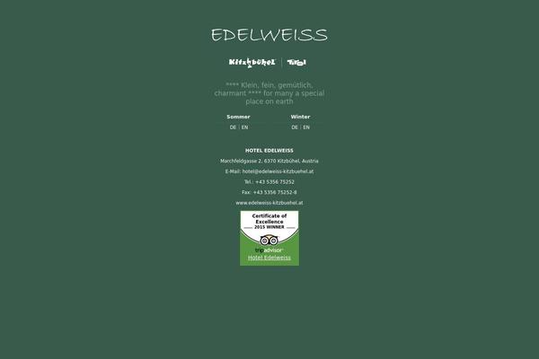 Edelweiss theme site design template sample
