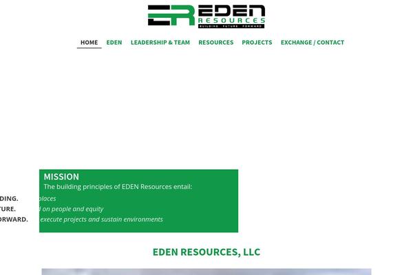 edenresources.com site used Eden