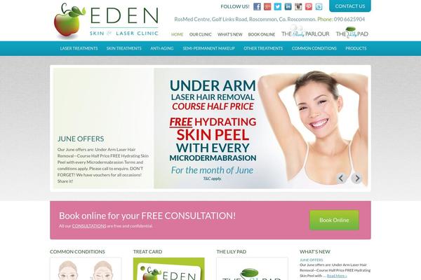 edenskinandlaser.ie site used Zeal-creative-ltd