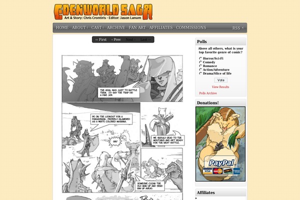 ComicPress theme site design template sample