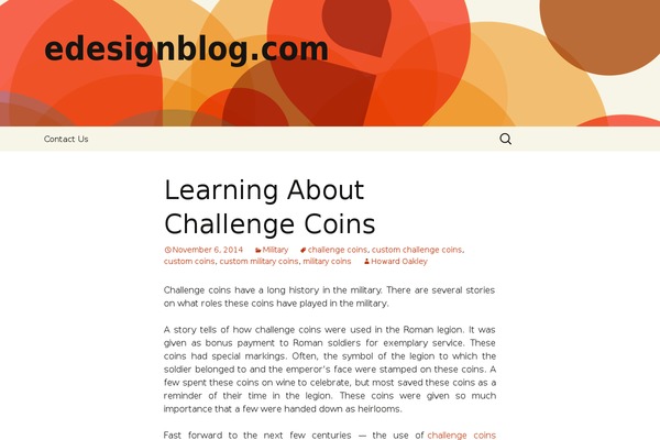 edesignblog.com site used Twenty Thirteen