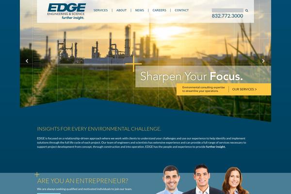 Edge theme site design template sample