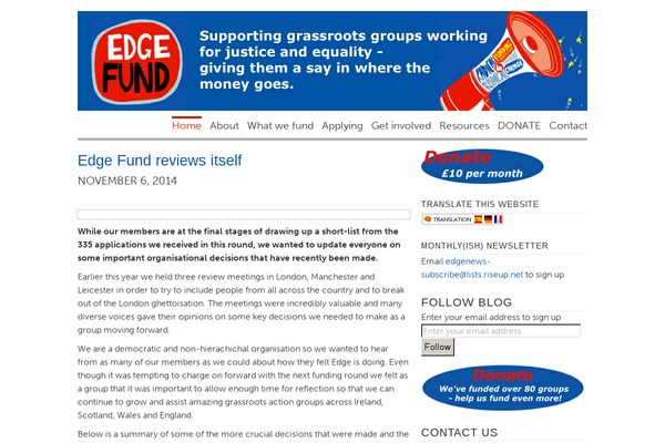 WordPress website example screenshot