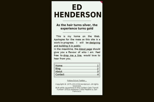 edhenderson.com site used Deacon