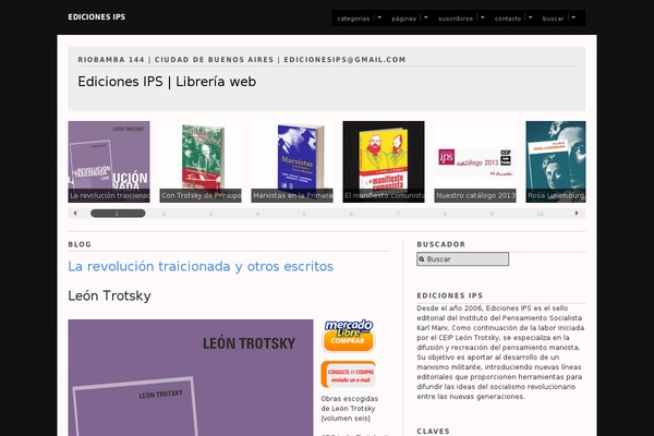edicionesips.com.ar site used Livre