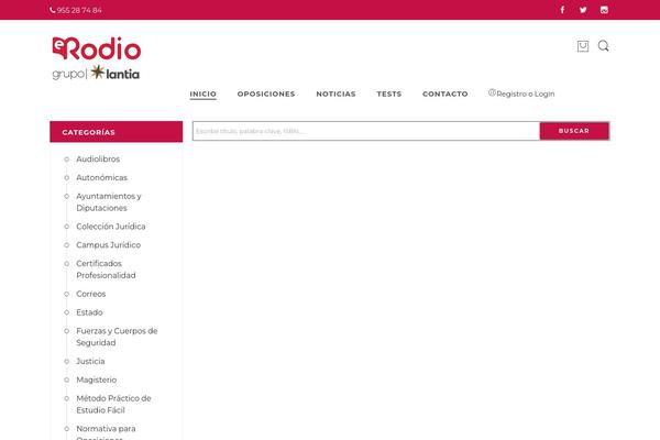 edicionesrodio.com site used Elessi-theme