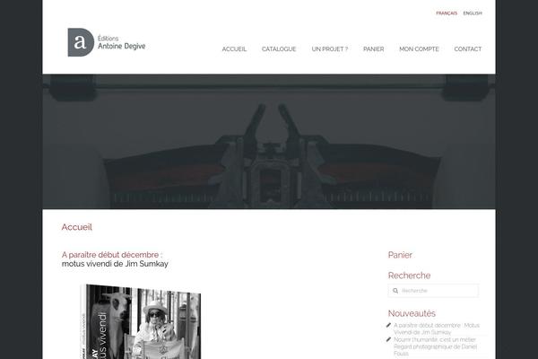 Virtue theme site design template sample