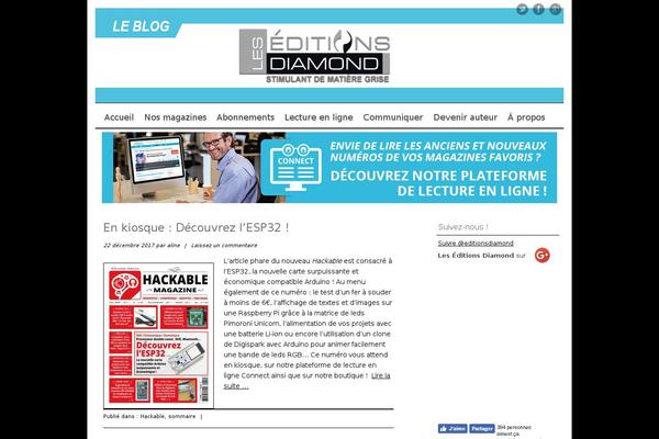 editions-diamond.fr site used Mon-cahierug