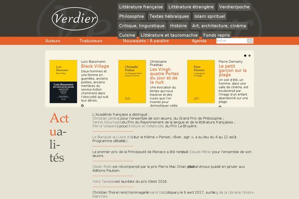 editions-verdier.fr site used Verdier