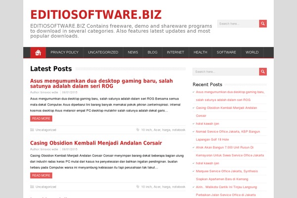 editiosoftware.biz site used MineZine