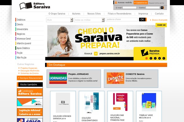 editorasaraiva.com.br site used Editoras