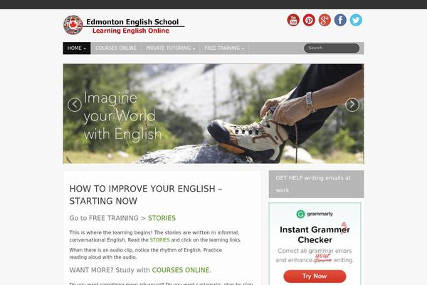 edmontonenglishschool-learningenglishonline.com site used iFeature