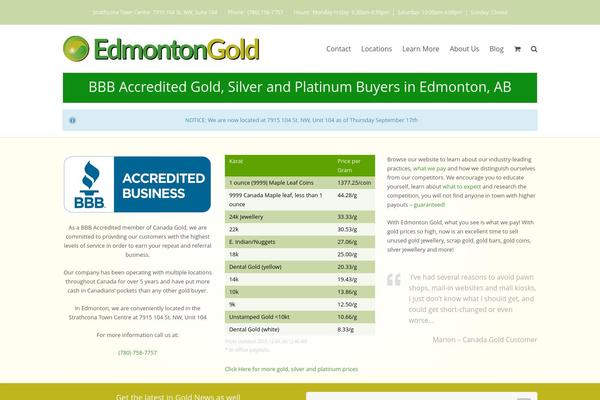 edmontongold.ca site used Canadagold