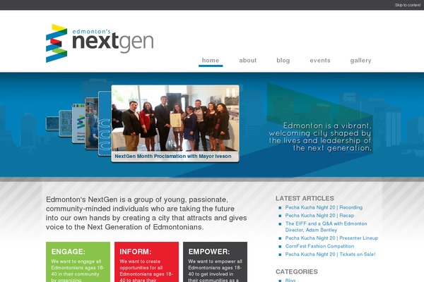 Nextgen theme site design template sample