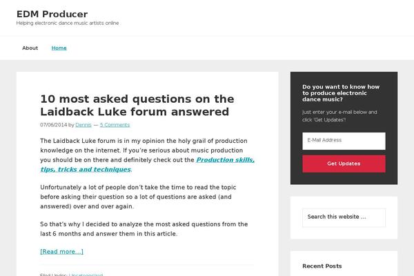 WordPress website example screenshot