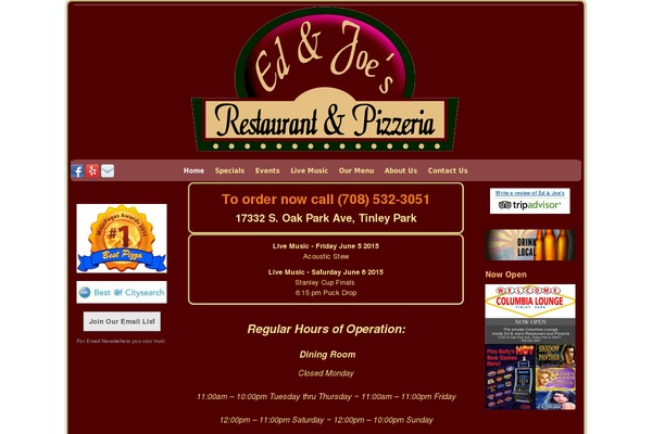 ednjoes.com site used Pizzahouse