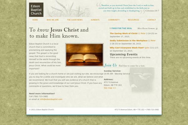 edsonbaptist.com site used Edsonbaptist