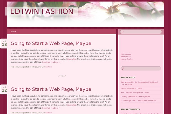 Tisa theme site design template sample