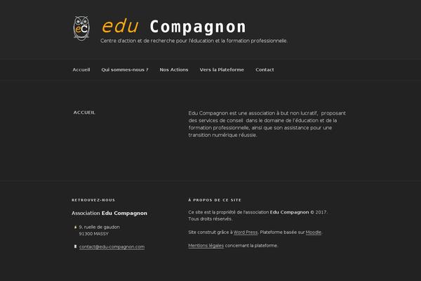 edu-compagnon.com site used Twenty Seventeen