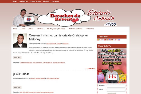 WordPress website example screenshot