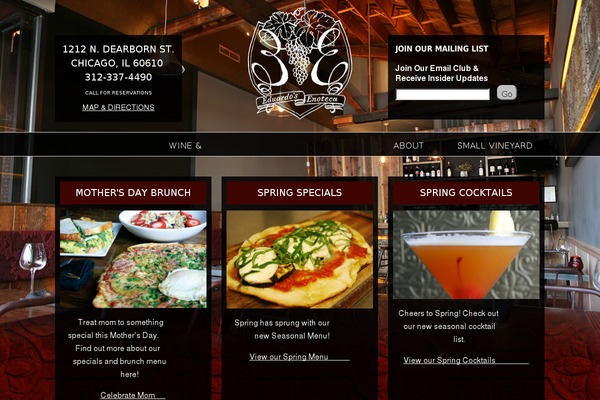 enoteca theme websites examples