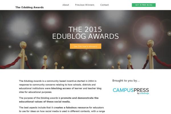edublogawards.com site used Edublogs_2015
