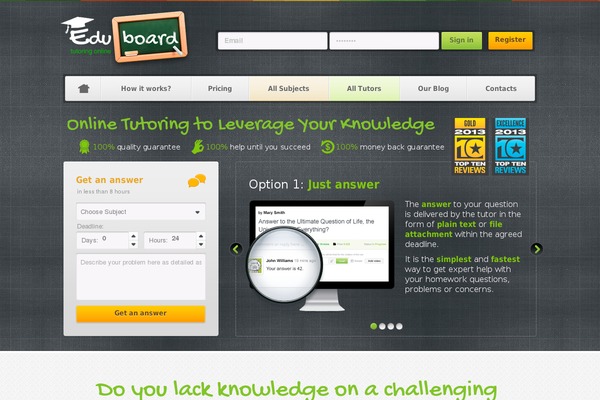 eduboard.com site used Eduboard