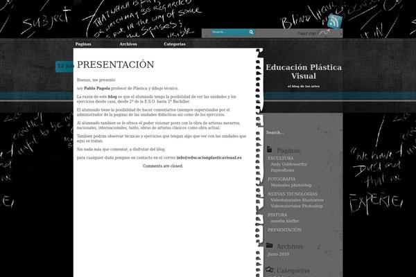 educacionplasticavisual.es site used Black Board