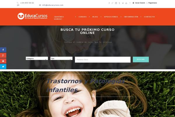 educacursos.com site used Educacursos