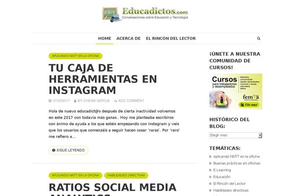 educadictos.com site used Shamrock