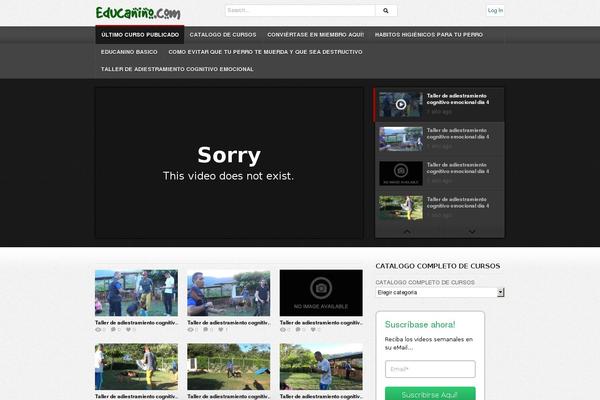 deTube theme site design template sample