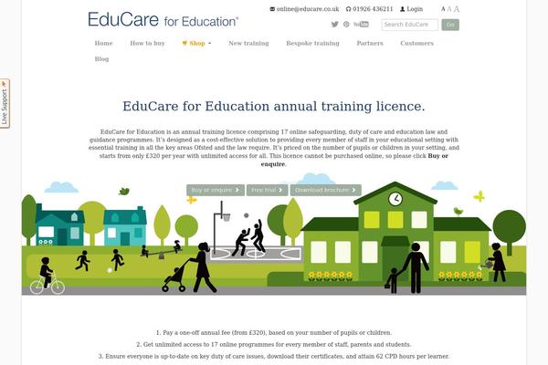 Educare WordPress theme, websites list used Educare theme Educare theme websites examples