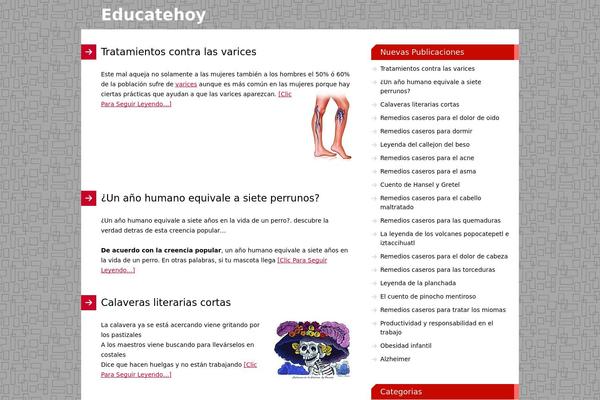 educatehoy.com site used Thesis