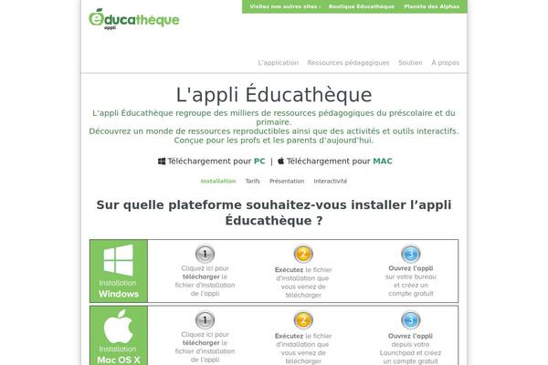 Site using Appli-educatheque plugin
