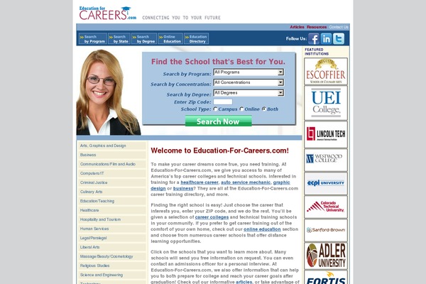 education-for-careers.com site used Efc