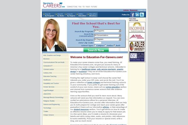 educationforcareers.com site used Efc