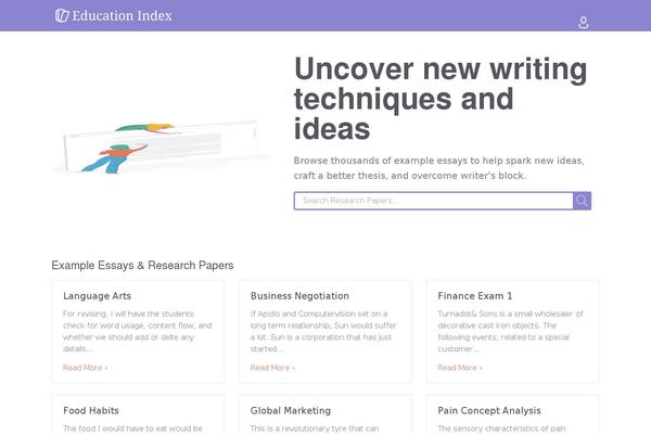 Articledirectory theme site design template sample