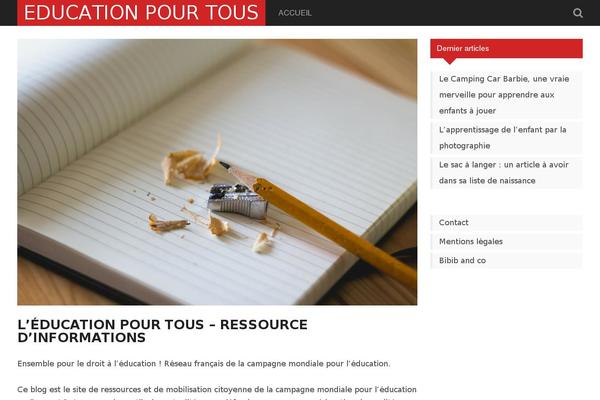 Twenty Fifteen theme site design template sample