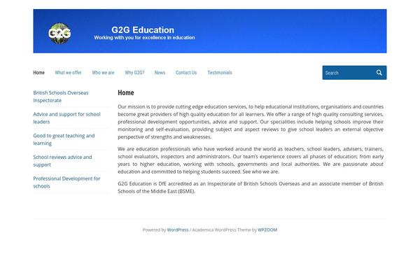WordPress website example screenshot